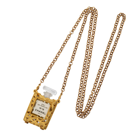 CHANEL VINTAGE NECKLACE PERFUME NO19 GOLD ACCESSORY 90309765 - PURPOSE