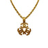 CHANEL VINTAGE NECKLACE TRIPLE COCOMARK GOLD ACCESSORY 94A 90309768 - PURPOSE