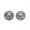 CHANEL VINTAGE EARRINGS COCOMARK ROUND SILVER ACCESSORY 97A 90309771 - PURPOSE