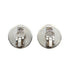 CHANEL VINTAGE EARRINGS COCOMARK ROUND SILVER ACCESSORY 97A 90309771 - PURPOSE