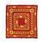 CHANEL VINTAGE SCARF COCOMARK CHAIN MOTIF RED GOLD SILK 90309779 - PURPOSE