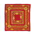 CHANEL VINTAGE SCARF COCOMARK CHAIN MOTIF RED GOLD SILK 90309779 - PURPOSE
