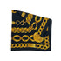 CHANEL VINTAGE SCARF COCOMARK CHAIN MOTIF GOLD BLACK 90309780 - PURPOSE