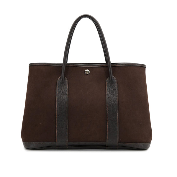 HERMES GARDEN PARTY 36 PM MARRON TOILE OFFICIER TOTE BAG □I 90309781 - PURPOSE
