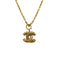 CHANEL VINTAGE NECKLACE MATELASSE COCOMARK GOLD ACCESSORY 90309785 - PURPOSE