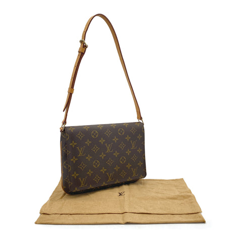 LOUIS VUITTON MONOGRAM MUSETTE TANGO SHORT SHOULDER BAG BROWN M51257 90309790 - PURPOSE