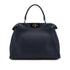 FENDI PEEKABOO REGULAR SELLERIA HAND SHOULDER BAG LEATHER NAVY 8BN290 90309791 - PURPOSE