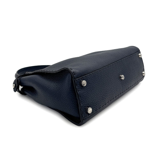 FENDI PEEKABOO REGULAR SELLERIA HAND SHOULDER BAG LEATHER NAVY 8BN290 90309791 - PURPOSE