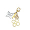 LOUIS VUITTON KEY BAG CHARM MONOGRAM FLOWER BIJOUX SAC TAPAGE GOLD SILVER ACCESSORY M66350 90309796 - PURPOSE