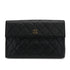 CHANEL VINTAGE MATELASSE CLUTCH BAG BLACK CAVIAR SKIN 90309807 - PURPOSE