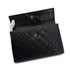 CHANEL VINTAGE MATELASSE CLUTCH BAG BLACK CAVIAR SKIN 90309807 - PURPOSE