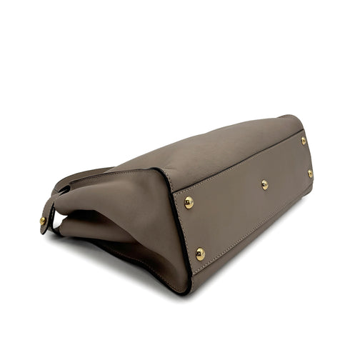 FENDI PEEKABOO REGULAR TORTOISESHELL HAND SHOULDER BAG LEATHER BEIGE 8BN290 90309811 - PURPOSE