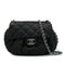 CHANEL MATELASSE COCOMARK CHAIN AROUND SHOULDER BAG BLACK LEATHER 90309812 - PURPOSE