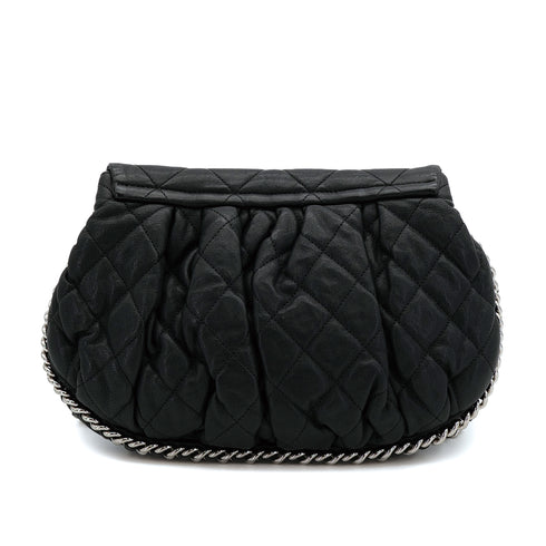 CHANEL MATELASSE COCOMARK CHAIN AROUND SHOULDER BAG BLACK LEATHER 90309812 - PURPOSE