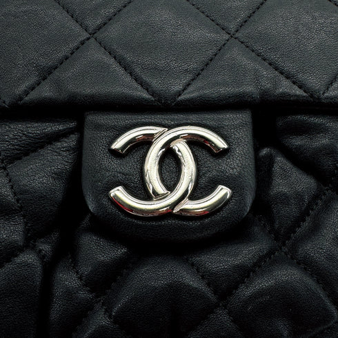 CHANEL MATELASSE COCOMARK CHAIN AROUND SHOULDER BAG BLACK LEATHER 90309812 - PURPOSE