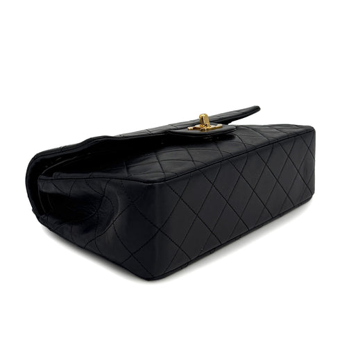 CHANEL VINTAGE CLASSIC FLAP SMALL CHAIN SHOULDER BAG BLACK LAMB SKIN 90309816 - PURPOSE