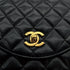 CHANEL VINTAGE MATELASSE HALF MOON CHAIN SHOULDER BAG BLACK LAMB SKIN 90309821 - PURPOSE