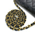 CHANEL VINTAGE MATELASSE HALF MOON CHAIN SHOULDER BAG BLACK LAMB SKIN 90309821 - PURPOSE