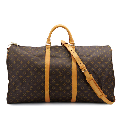 LOUIS VUITTON MONOGRAM KEEPALL BANDOULIERE 60 LUGGAGE BROWN M41412 90309822 - PURPOSE