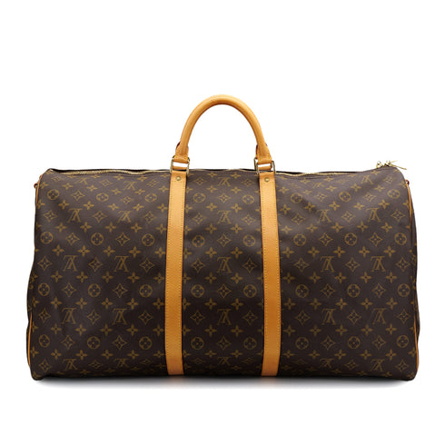 LOUIS VUITTON MONOGRAM KEEPALL BANDOULIERE 60 LUGGAGE BROWN M41412 90309822 - PURPOSE