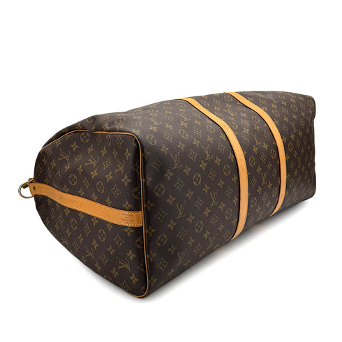 LOUIS VUITTON MONOGRAM KEEPALL BANDOULIERE 60 LUGGAGE BROWN M41412 90309822 - PURPOSE