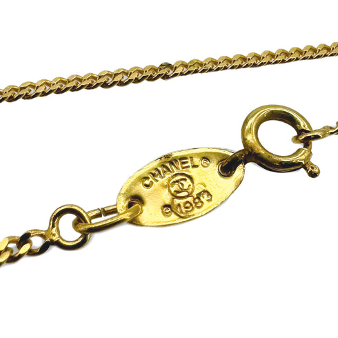 CHANEL VINTAGE NECKLACE COCOMARK CLOVER MOTIF GOLD ACCESSORY 90309830 - PURPOSE