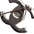 CHANEL VINTAGE TURN LOCK BROOCH SILVER ACCESSORY 96A 90309832 - PURPOSE