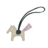 HERMES BAG CHARM RODEO PM CRAIE ROSE SAKURA VERT CYPRESS AGNEAU MILO U 90309833 - PURPOSE