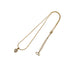 CHRISTIAN DIOR NECKLACE HEART RHINESTONE GOLD ACCESSORY 90309841 - PURPOSE