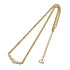 CHRISTIAN DIOR NECKLACE CD LOGO RHINESTONE GOLD ACCESSORY 90309845 - PURPOSE