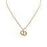 CHRISTIAN DIOR NECKLACE CD LOGO GOLD ACCESSORY 90309847 - PURPOSE