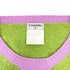 CHANEL COCOMARK KNIT TOPS BEADS CAMELLIA GREEN PURPLE CASHMERE 44 07A RTW 90309850 - PURPOSE