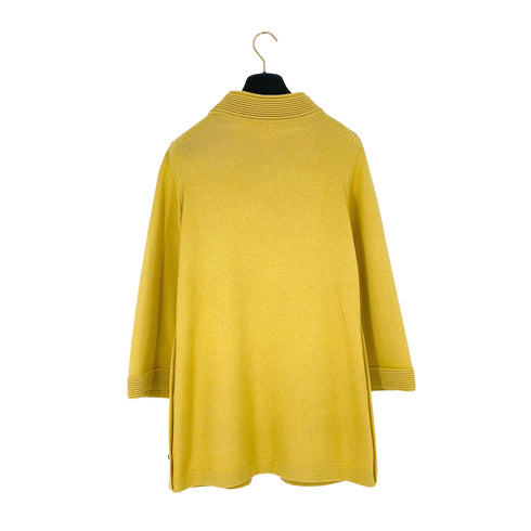 CHANEL PARIS SHANGHAI COLLECTION COCOMARK KNIT TOPS YELLOW CASHMERE 40 P38 RTW 90309851 - PURPOSE