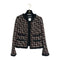 CAHNEL DOUBLE POCKET TWEED JACKET SEQUINS BLACK RED WOOL 42 02A RTW 90309855 - PURPOSE