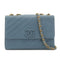 CHANEL VINTAGE BIAS STITCH CHAIN SHOULDER BAG BLUE CAVIAR SKIN 90310126 - PURPOSE