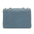 CHANEL VINTAGE BIAS STITCH CHAIN SHOULDER BAG BLUE CAVIAR SKIN 90310126 - PURPOSE