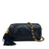 CHANEL VINTAGE MATELASSE FRINGE CHAIN SHOULDER BAG NAVY LAMB SKIN 90310128 - PURPOSE