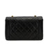 CHANEL VINTAGE DIANA MEDIUM CHAIN SHOULDER BAG BLACK LAMB SKIN 90310129 - PURPOSE