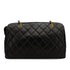 CHANEL VINTAGE MATELASSE CHAIN SHOULDER BAG BLACK LAMB SKIN 90310131 - PURPOSE