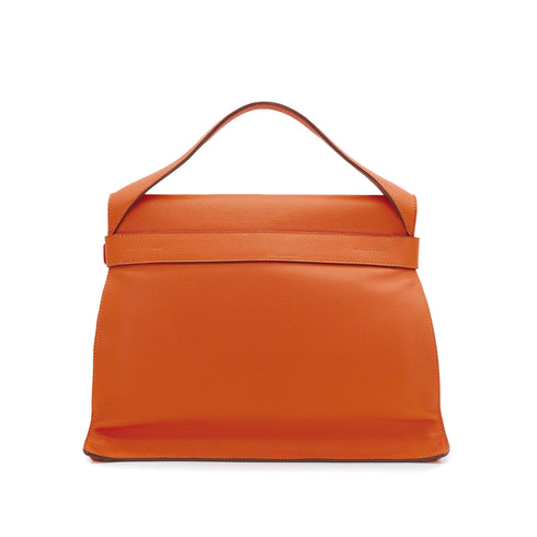 HERMES ETRIBELT ORANGE EVER GRAIN HAND BAG □Q PALLADIUM HARDWARE 90310132