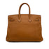 HERMES BIRKIN 35 GOLD TAURILLON CLEMENCE HAND BAG □L PALLADIUM HARDWARE 90310133 - PURPOSE