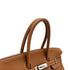 HERMES BIRKIN 35 GOLD TAURILLON CLEMENCE HAND BAG □L PALLADIUM HARDWARE 90310133 - PURPOSE