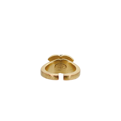 CHANEL COCOMARK RING RHINESTONE GOLD ACCESSORY 01C 90310142 - PURPOSE