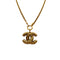 CHANEL VINTAGE NECKLACE MATELASSE COCOMARK GOLD ACCESSORY 90310239 - PURPOSE