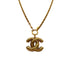 CHANEL VINTAGE NECKLACE MATELASSE COCOMARK GOLD ACCESSORY 90310239 - PURPOSE