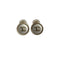 CHANELE EARRINGS COCOMARK ROUND GOLD SILVER ACCESSORY A18K 90310241 - PURPOSE