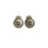 CHANELE EARRINGS COCOMARK ROUND GOLD SILVER ACCESSORY A18K 90310241 - PURPOSE