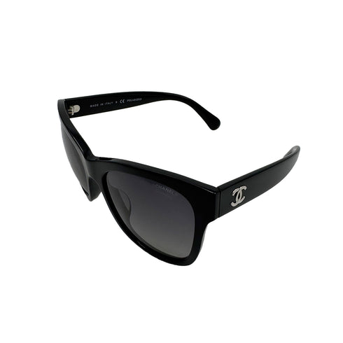 CHANEL VINTAGE SUNGLASSES COCOMARK BLACK EYEWEAR 90310242 - PURPOSE