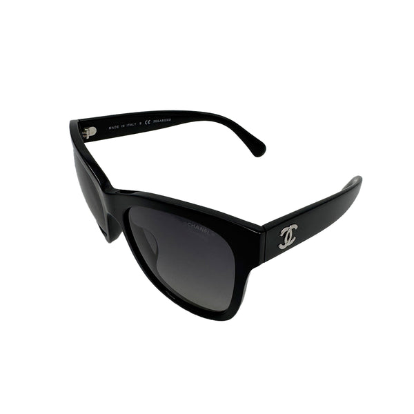 CHANEL VINTAGE SUNGLASSES COCOMARK BLACK EYEWEAR 90310242 - PURPOSE