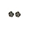 CHANEL EARRINGS COCOMARK CAMELLIA BLACK WHITE ACCESSORY 03P 90310244 - PURPOSE